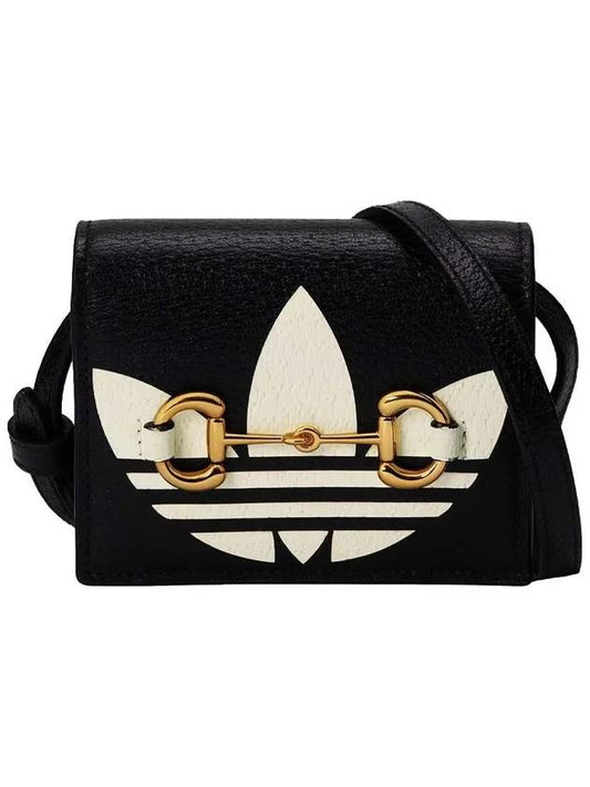 Adidas Logo Horsebit WOC Mini Cross Bag Black 702248 D715 - GUCCI - BALAAN 2