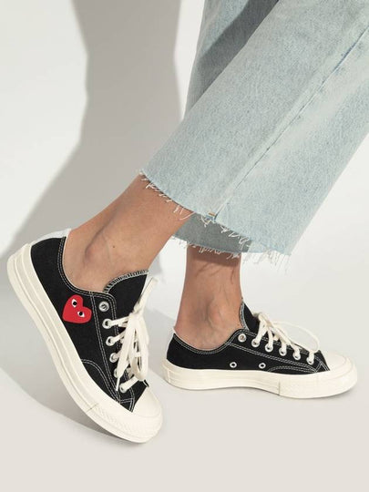 Comme Des Garçons Play Comme Des Garçons Play X Converse, Women's, Black - COMME DES GARCONS PLAY - BALAAN 2