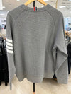 4 Bar Stripe Sweatshirt Grey - THOM BROWNE - BALAAN 3