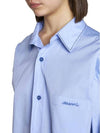 Embroidered Cotton Shirt Irish Blue - MARNI - BALAAN 3