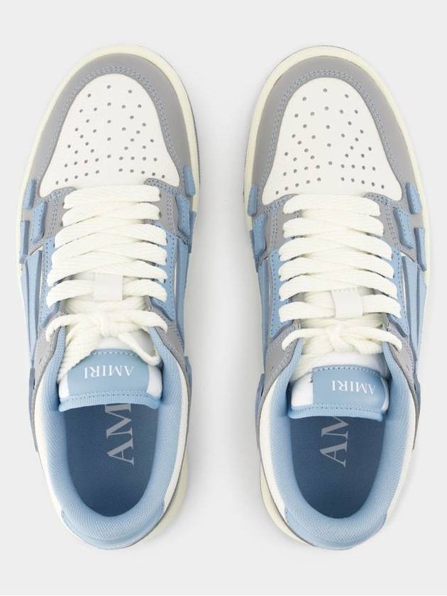 Varsity Skel Top Low Sneakers - Amiri - Leather - Blue - AMIRI - BALAAN 4