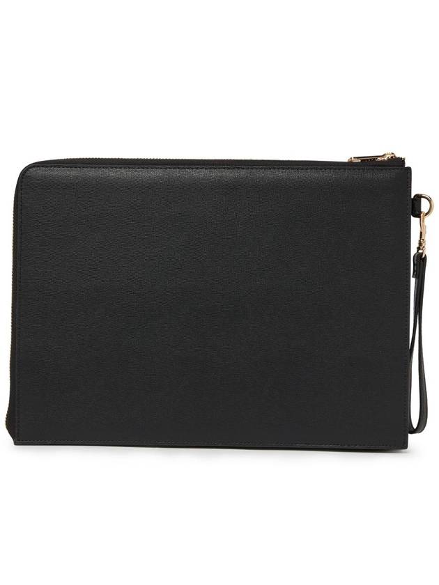 Debossed Logo Leather Clutch Black - A.P.C. - BALAAN 6