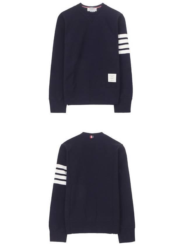 4 Bar Loopback Jersey Sweatshirt Navy - THOM BROWNE - BALAAN 5