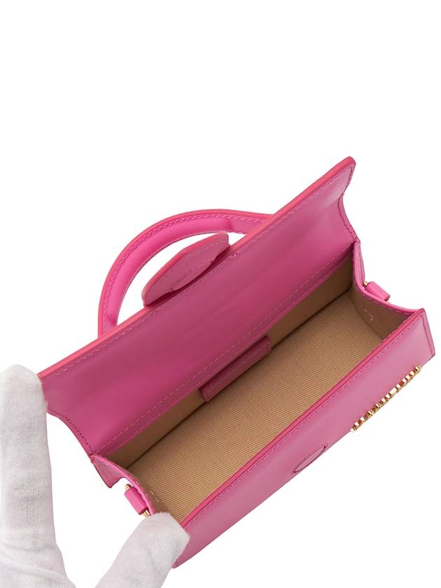 Le Bambino Small Flap Cross Bag Neon Pink - JACQUEMUS - BALAAN 6