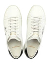 Court Classic SL 06 Leather Low Top Sneakers White - SAINT LAURENT - BALAAN 2