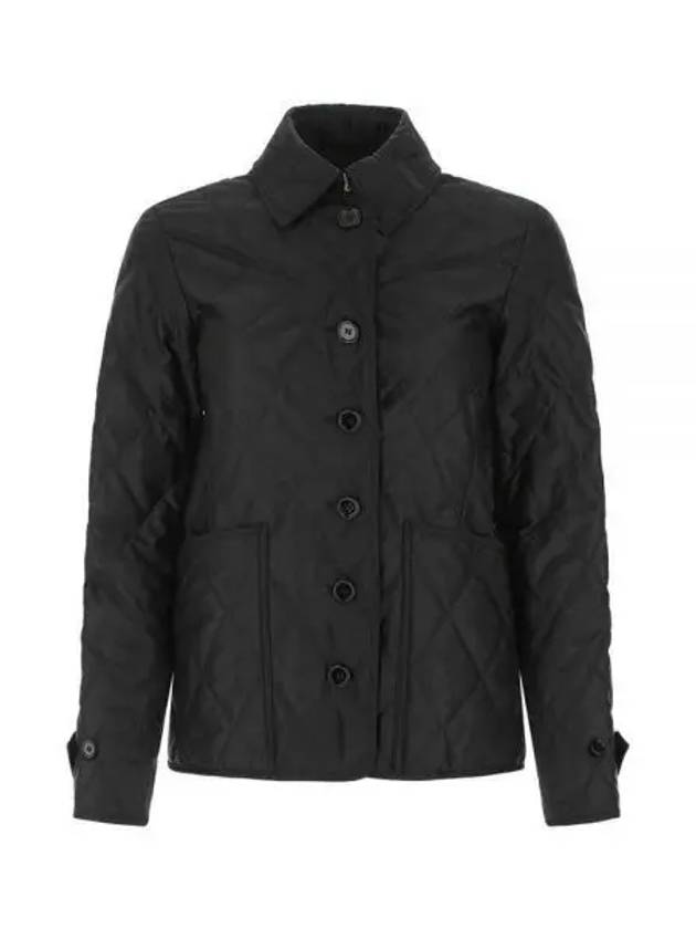 Diamond Quilted Thermoregulated Jacket Black - BURBERRY - BALAAN 2