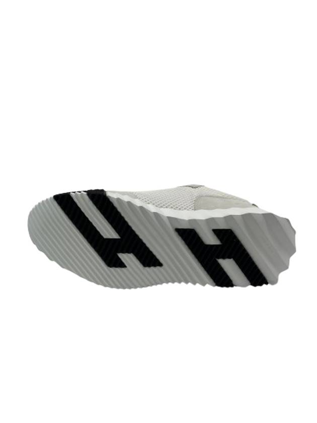 Graphic Mesh Suede Low Top Sneakers Blanc - HERMES - BALAAN 7