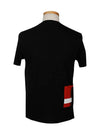 Kind of Red Print Short Sleeve T-Shirt Black - NEIL BARRETT - BALAAN 4