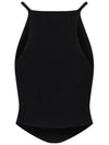 Holistic Ribbed Knit Sleeveless Black - COURREGES - BALAAN 3