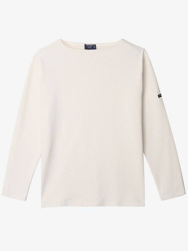 Gildo Ecru plain long sleeve tshirt - SAINT JAMES - BALAAN 1