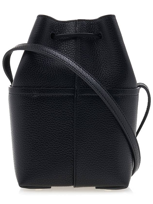 Gancini Mini Bucket Bag Black - SALVATORE FERRAGAMO - BALAAN 4