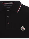 Polo T shirt 8A70300 84556 999 Black - MONCLER - BALAAN 3