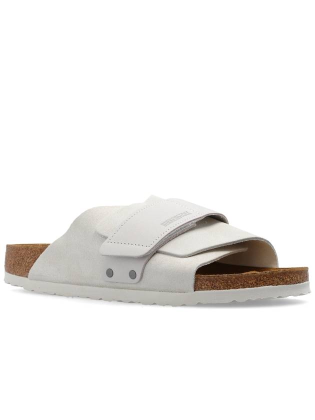 Kyoto Nubuck Suede Leather Sandals Antique White - BIRKENSTOCK - BALAAN 5