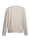 Brushed Logo Cotton Sweatshirt Beige - MSGM - BALAAN 3