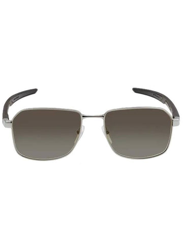 Prada Linea Rossa Gray Gradient Rectangular Men s Sunglasses PS 54WS 5AV04G 57 - PRADA - BALAAN 1