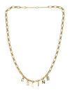 Dangling Logo Necklace Gold - CELINE - BALAAN 1