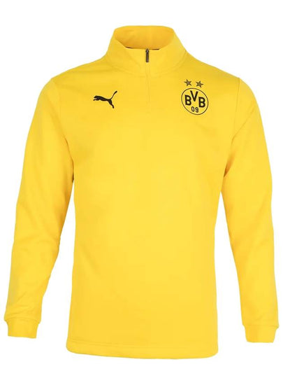 Dortmund 1/4 Zip Long Sleeve T-Shirt Yellow - PUMA - BALAAN 2