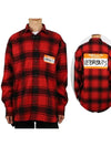 Check Name Tag Check Long Sleeve Shirt Red - VETEMENTS - BALAAN 2