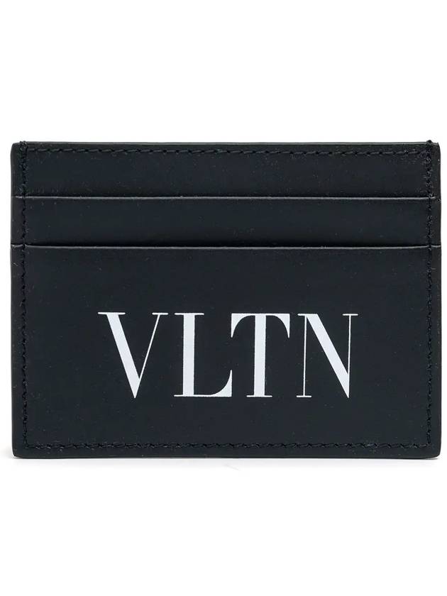 VLTN Logo Card Wallet Black - VALENTINO - BALAAN 3