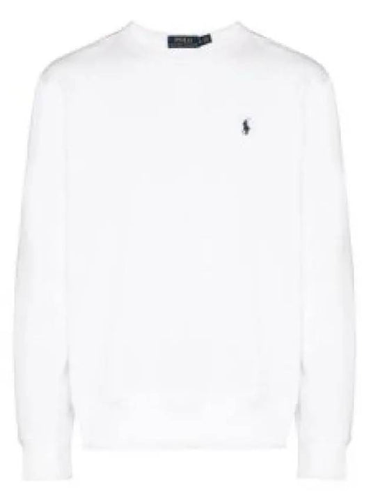 Embroidered Logo Pony Crew Neck Sweatshirt White - POLO RALPH LAUREN - BALAAN 2