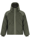 Cordura Nylon Mix Hooded Down Puffer Padding Khaki - OFFGRID - BALAAN 2