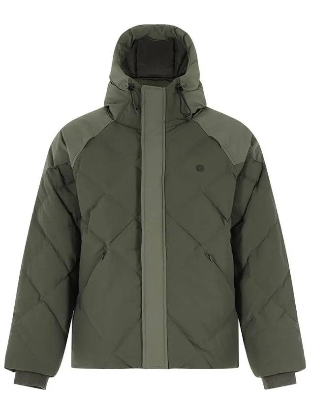 Cordura Nylon Mix Hooded Down Puffer Padding Khaki - OFFGRID - BALAAN 2