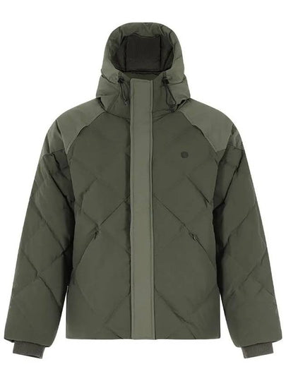 Cordura Nylon Mix Hooded Down Puffer Padding Khaki - OFFGRID - BALAAN 2