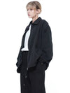 Women s SCWJ BK Seersucker Collar Windbreaker Jumper Black - CHANCE'S NOI - BALAAN 2