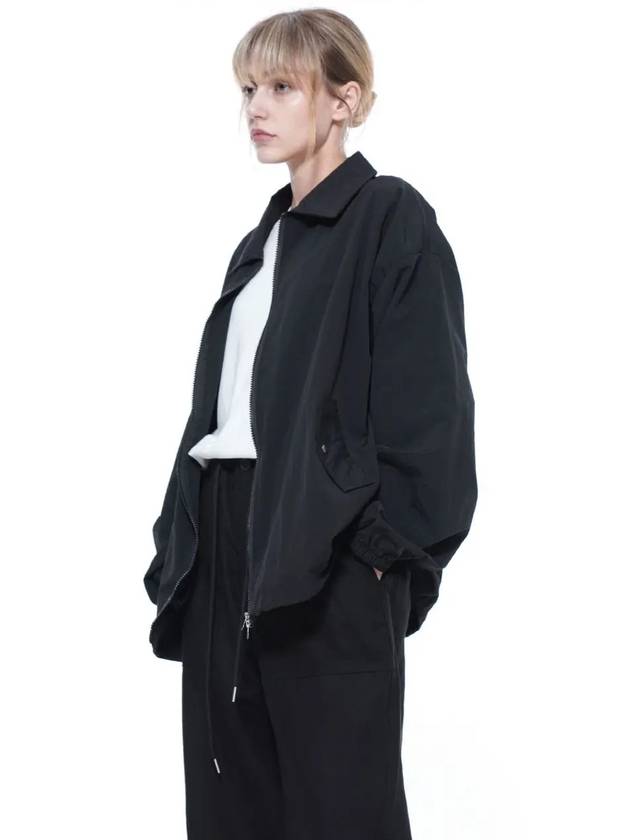 Men s SCWJ BK Seersucker Collar Windbreaker Jumper Black - CHANCE'S NOI - BALAAN 2