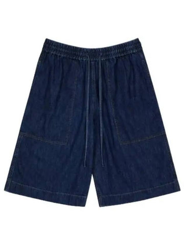 Wash Denim Shorts Pants Indigo - STUDIO NICHOLSON - BALAAN 1