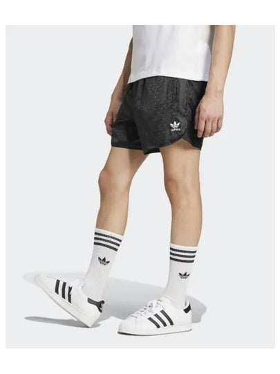 Monogram Recycled Nylon Shorts Black - ADIDAS - BALAAN 2