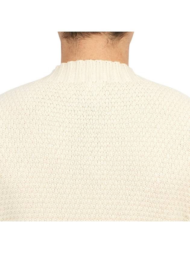 Crew Neck Lambswool Knit Top Ivory - DRUMOHR - BALAAN 8