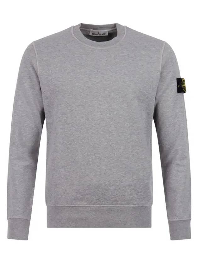 Wappen Patch Crew Neck Sweatshirt Grey - STONE ISLAND - BALAAN 2