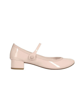 Women's Rose Mary Jane Pumps Middle Heel Iconic Pink - REPETTO - BALAAN 1