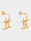 Triomphe Lock Earrings - CELINE - BALAAN 3