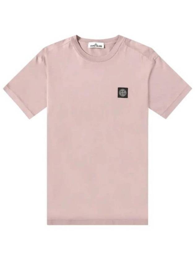 Wappen Logo Patch Short Sleeve T-Shirt Rose Quartz - STONE ISLAND - BALAAN 2