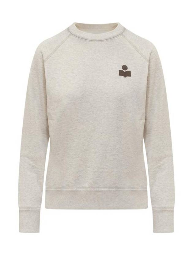 Mila Logo Cotton Sweatshirt Ecru Khaki - ISABEL MARANT - BALAAN 1