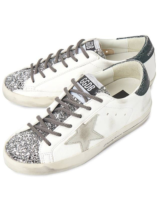 Superstar Glitter Low Top Sneakers White - GOLDEN GOOSE - BALAAN 2
