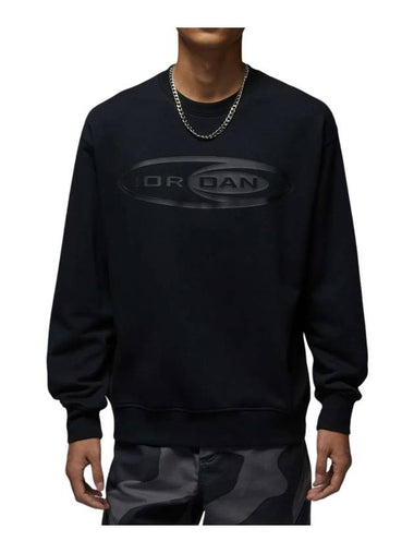 Jordan Essentials Crew Neck Sweatshirt Black - NIKE - BALAAN 1