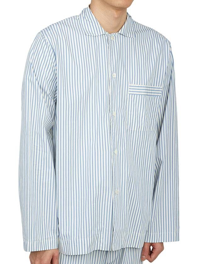 Poplin Long Sleeve Shirt Placid Blue Stripes - TEKLA - BALAAN 4