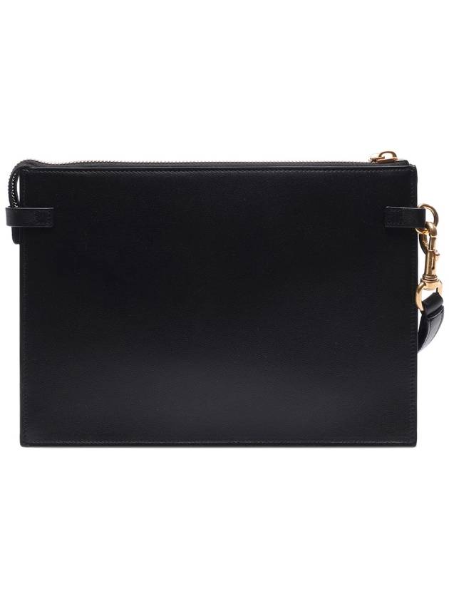 V Logo Signature Clutch Bag Black - VALENTINO - BALAAN 5