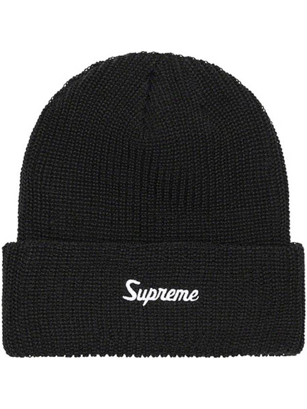 loose gauge beanie black LOOSE GAUGE BEANIE - SUPREME - BALAAN 1