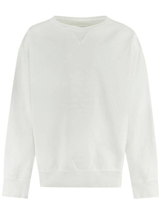 Numbering Logo Cotton Sweatshirt White - MAISON MARGIELA - BALAAN 2