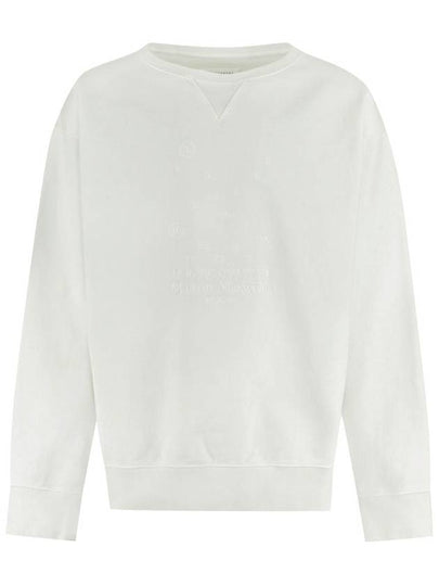 Numbering Logo Cotton Sweatshirt White - MAISON MARGIELA - BALAAN 2