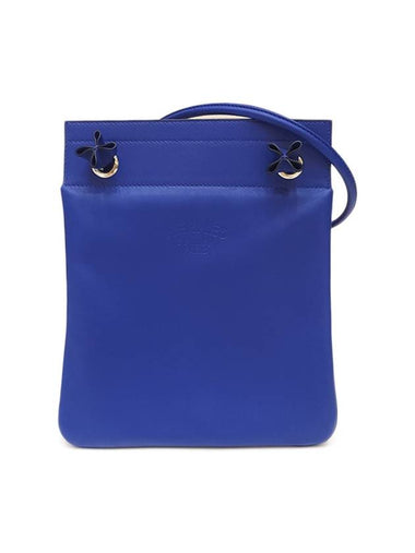 Women's Aline Mini Cross Bag Blue H076236CK - HERMES - BALAAN 1