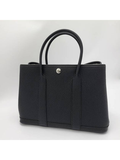 Garden Party 30 Bag Negonda Palladium Noir Black - HERMES - BALAAN 2