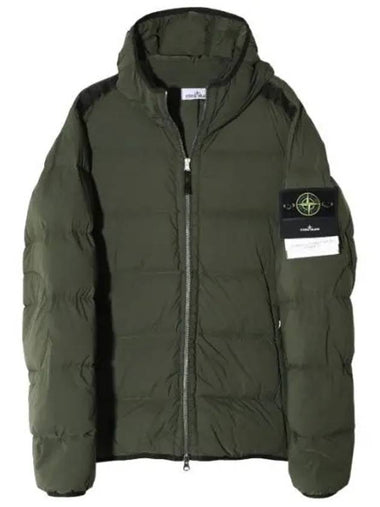 Seamless tunnel nylon down hooded blouson - STONE ISLAND - BALAAN 1