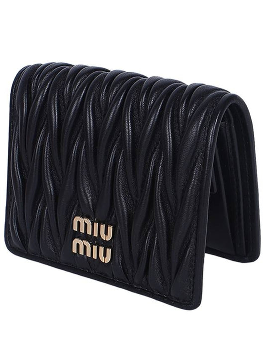 Women s Materasse Nappa Leather Half Wallet Black 5MV204 2FPP F0002 - MIU MIU - BALAAN 2