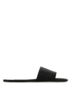 Carlyle Satin Flat Slippers Black - SAINT LAURENT - BALAAN 1