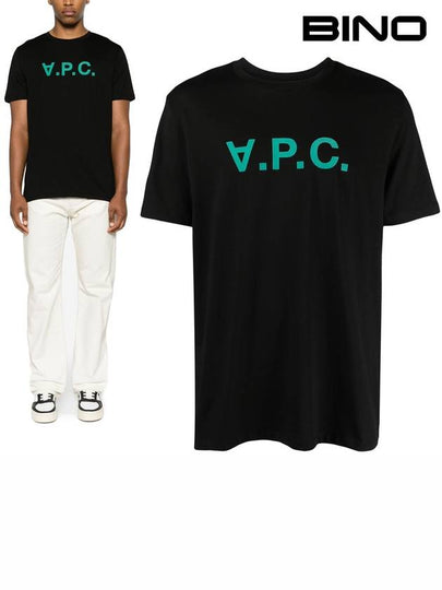 VPC Logo Organic Cotton Short Sleeve T-Shirt Black - A.P.C. - BALAAN 2